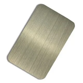 Chapa de aço inoxidável acetinado