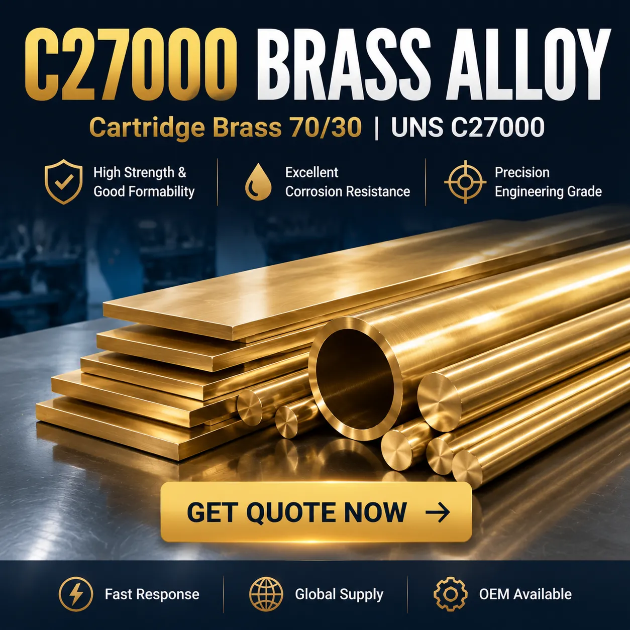Liga C27000 de bronze