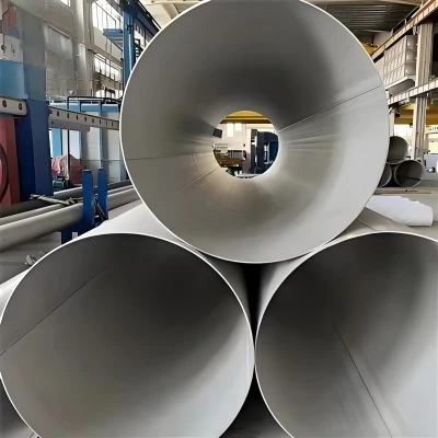 Tubo de aço inoxidável superaustenítico ASTM A409 para projeto do Mar Vermelh...