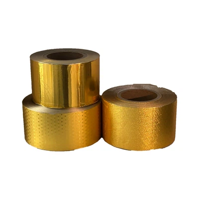 Folha de alumínio dourada